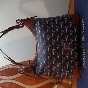 NWT Dooney and Bourke Patriots Hobo Purse Rare